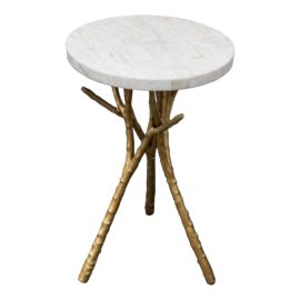 Made Goods Tressa Tree Bramble Marble Top Side Table. Original Price: $900