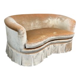 Lee Jofa Silk Velvet Loveseat. Original Price: $4,200