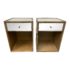 Restoration Hardware Mirrored Nightstands, a Pair
