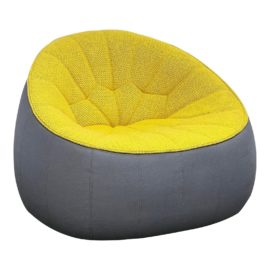 Linge Roset Noé Duchaufour-Lawrance Swivelling Armchair Complete Element Ottoman. Original Price: $4,000