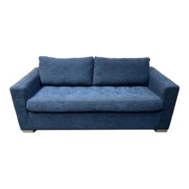 Article Soma Midnight Blue Sleeper Sofa. Original Price: $1,700