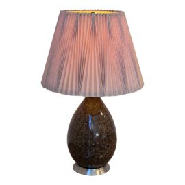 Vintage Mid Century Earth Tone Ceramic Table Lamp