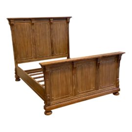 Queen Size Restoration Hardware Geoffrey Hawkes St. James Panel Bed Frame. Original Price: $3,200