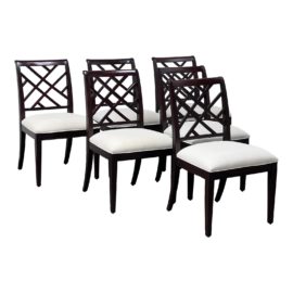 Jacqueline Dining Rooms Chairs, Set of Six. Original Price: $2,700