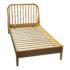 Twin Size Crate & Barrel Bodie Natural Oak Spindle Bed Frame. Original Price: $899