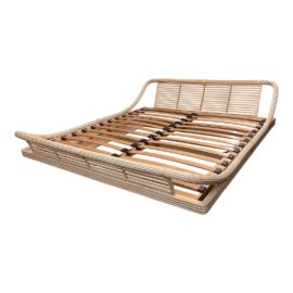 Roche Bobois Maugrion France Platform Rattan Bed, Eastern King