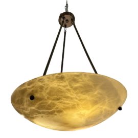 Basic Source Alabaster Bowl Pendant