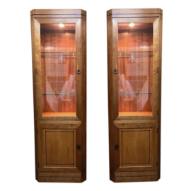 Stickley Aged Old Mansion Cherry Display Cases, a Pair. Original Price: $3,590