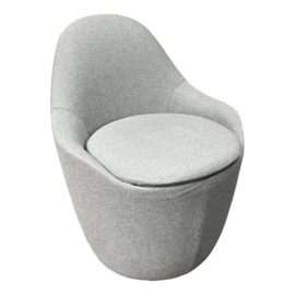 Design Within Reach Lina Swivel Dining Room Chair in Nickel. Original Price: $2,695