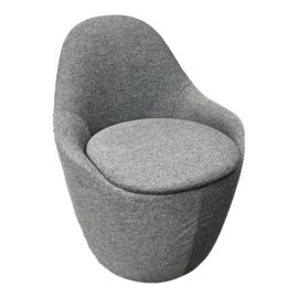 Design Within Reach Hlynur Atlason Lina Swivel Dining Room Chairs in Shadow. Original Price: $2,695