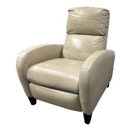 Comfort Design Beige Leather Recliner