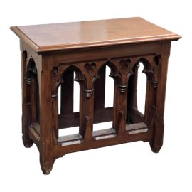 19th Century Antique Oak Altar Table. Original Price: $4,000