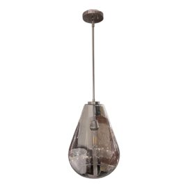 Contemporary Single Light Teardrop Pendant