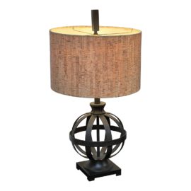 Iron Ribbon Orb Table Lamp. Original Price: $175