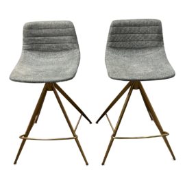 Sunpan Modern Home Andres Swivel Barstools, a Pair. Original Price: $2,250