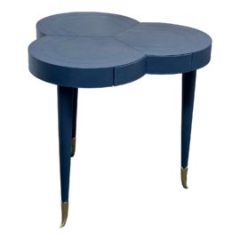 Jonathan Adler Mariner Flow Leather Trefoil Table. Original Price: $1,800