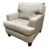 Serra Design Custom Champagne Silk Taffeta Lounge Chair