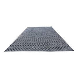 Stark David Hicks Geometric Loop & Pile Wool Area Rug - 11′7″ × 13′4″. Original Price: $4,838