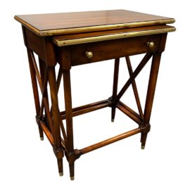 Theodore Alexander Two Piece Nesting Tables. Original Price: $2,000