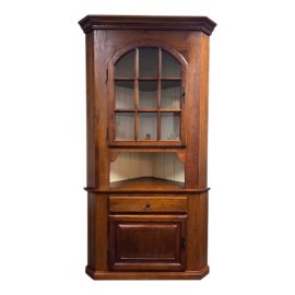 Vintage Two Piece Corner Cabinet