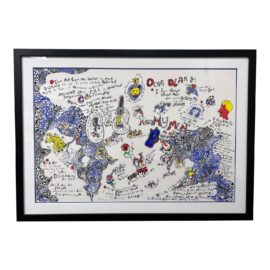 Niki De Saint Phalle Custom Framed " California Diary" Serigraph Signed 1993-1994