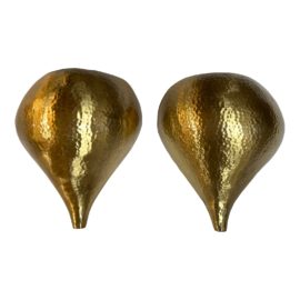 Arteriors Home Alisa Hammered Brass Sconces, a Pair. Original Price: $960