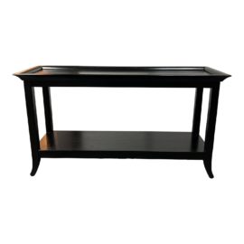 Bernhardt Furniture Black Finish Console Table