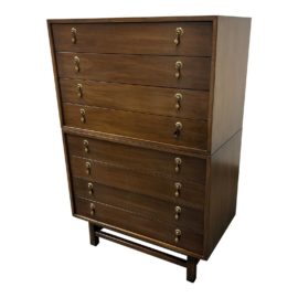 Mid 20th Century Custom Two Piece High Boy Dresser