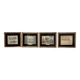 Henry Thomas Alken Hunting Incidents, Set of Four