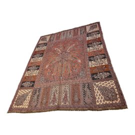 NEW Kashmiri Wool Throw With Paisley Accents