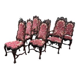 1920's Century Furniture Grand Rapids Wood Dining Chairs, Set of 10