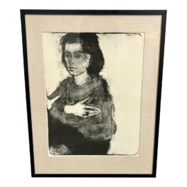 1968 Demitri Gassoumis Portrait Limited Five Run Lithograph