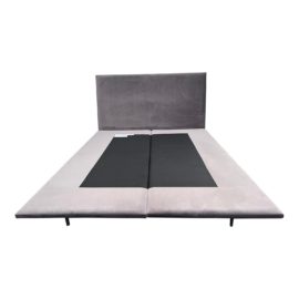 NEW Queen Size Saatva Sydney Graphite Velvet Bed Frame. Original Price: $1,800
