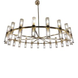 Alora Revolve Double Candle Chandelier. Original Price: $6,110