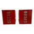 Bisley Five Drawer File Cabinets, a Pair