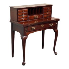 Vintage Thomasville Queen Anne Style Cherry Secretary Hall Desk