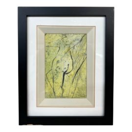 Signed "Dulcamara" Original Mixed Media Art, Framed