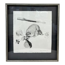 1977 Bryan Wilson Raccoon Ltd Edition 6/50 Lithograph