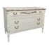 Vintage White Solid Wood Low 3 Drawer Dresser