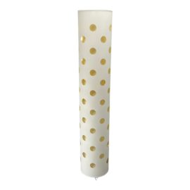 Mid Century Modern White Linen Floor Lamp