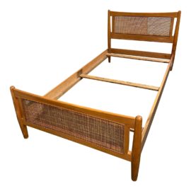 Twin Size Drexel Furniture Milo Baughman Attributed Bed Frame