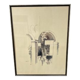 Noah Betts Watercolor Lithograph, Signed + Dated 1971
