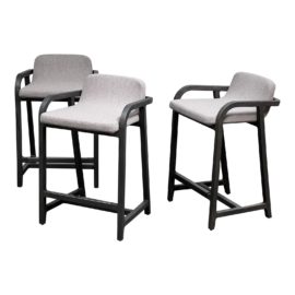 NEW Maxalto Antonio Citterio Fulgens Counter Stools, Set of 3. Original Price: $10,623