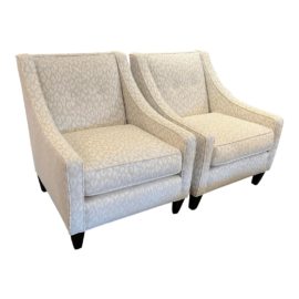 Rowe Custom Eero Arm Chairs, a Pair. Original Price: $3,398