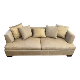 Hickory Chair Company Shelter Sofa + Five Decor Pillows. Original Price: $7,000