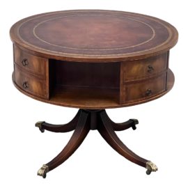 Heirloom Weiman Vintage Spinning Drum Library Table