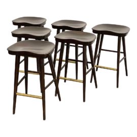 NEW Brownstone Balboa Midnight Counter Stools, Set of Six. Original Price: $3,780