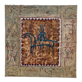 Charles Huckeba's 'Ute Tribe Horse Rider' , Signed + Titled