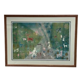 Tribal Artwork 'Walk With Me' by Raya, 1 of 1 Original Painting