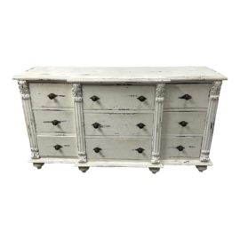 Custom Design Neo-Classical Revival Chic Nine Drawer Dresser. Original Price: $2,400